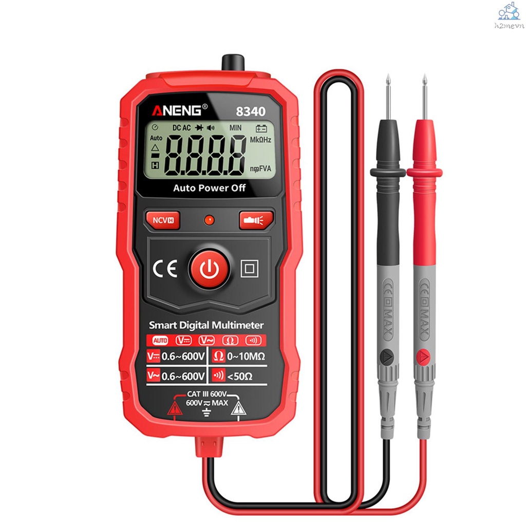 Bút Thử Điện Thông Minh Hamvn ANENG 8340 Kỹ Thuật Số Tự Động Nhận Diện Điện Áp 1999 Có Màn Hình Nền NCV DC