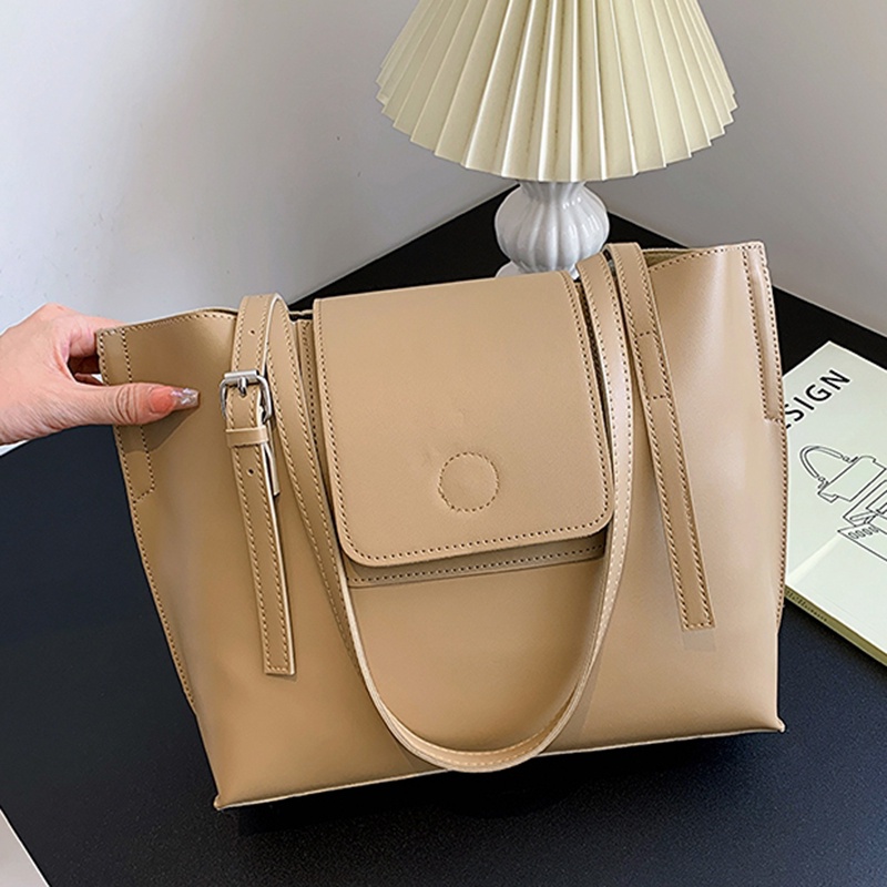 Túi tote Đeo Vai Bằng Da Mềm Phong Cách Hàn Quốc Có Thể Điều Chỉnh