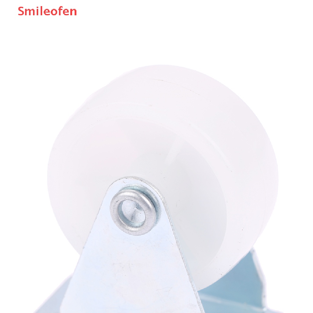 Set 4 Bánh Xe Lăn Kép Bằng Nhựa PP Màu Trắng Thông Dụng Cho Ghế Đẩy / Đồ Nội Thất Mới