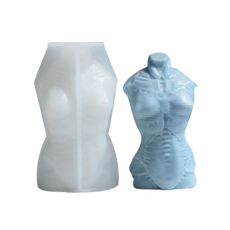 Khuôn Silicone Làm Xà Phòng Thủ Công Hình Cơ Thể Người Chống Dính