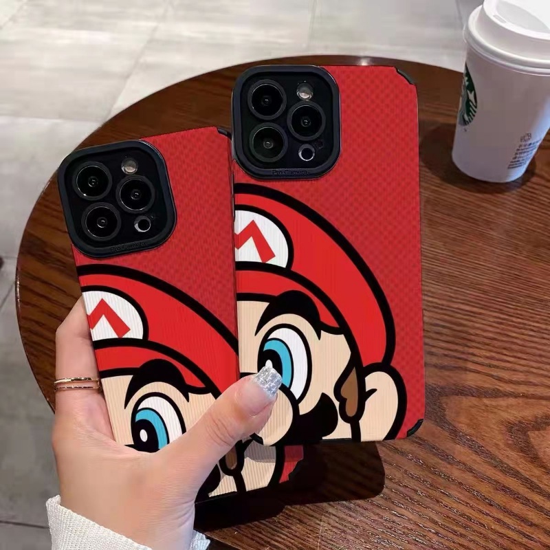 Ốp Điện Thoại TPU Mềm Hình Super Mario Cho iPhone 14 Pro Max 13 Mini 12 11 Pro X XS XR 7 8 Plus SE Sự Bảo Vệ