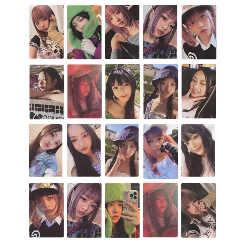 Fhs Set 20 Tấm Thẻ Ảnh Mini In Hình MINJI HANNI DANIELLE HAERIN HYEIN