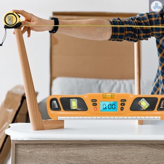 Digital Torpedo Level Protractor Magnetic 4x90°Measuring Range Electronic Angle Grader Inclinometer Electronic Level with   Magnets Incline Test Ruler