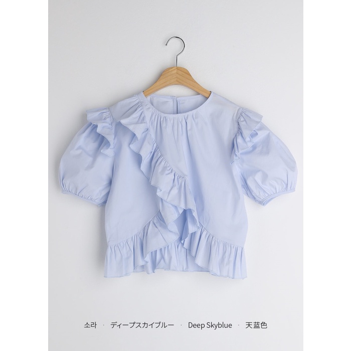 SUXI Áo Sơ Mi Tay Ngắn Dáng Ôm Màu Sắc Đơn Giản Phong Cách Hàn Quốc Dành Cho Nữ