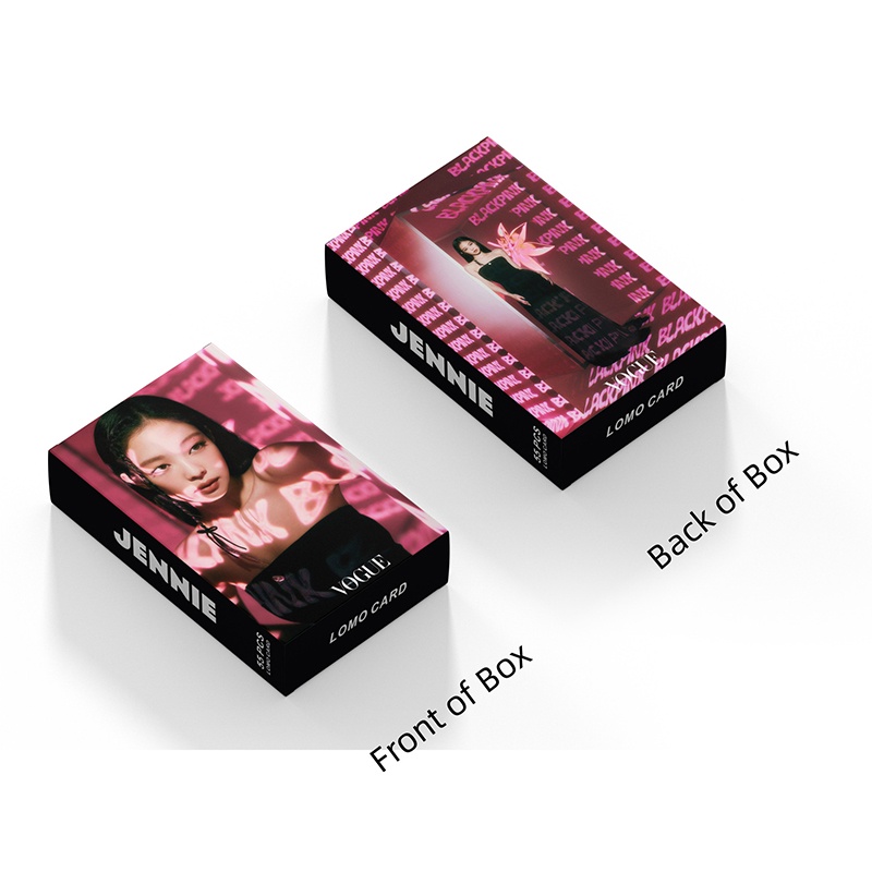 Hộp 55 Ảnh LOMO Card JENNIE 2023 Hình Nhóm Nhạc BLACKPINK Thẻ