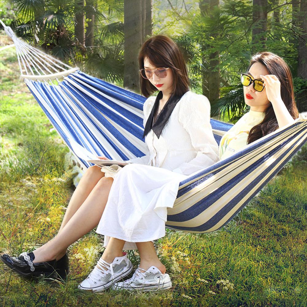 Võng Cắm Trại Chất Liệu Vải Bố Dày Dặn Chống Lăn Màu Bạc DGA1 190 * 80CM