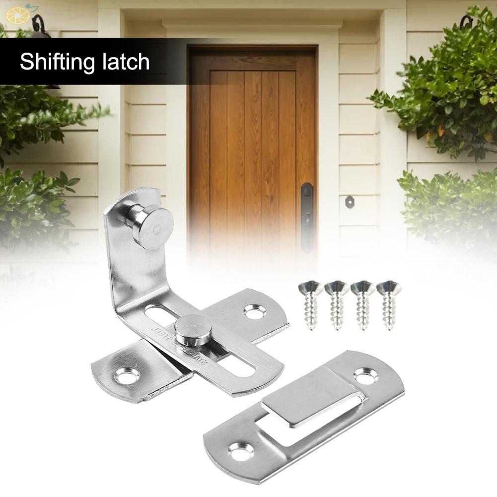 【VARSTR】Door Bolt Stainless Steel Wide Applications Easy To Assemble For On Sliding Door