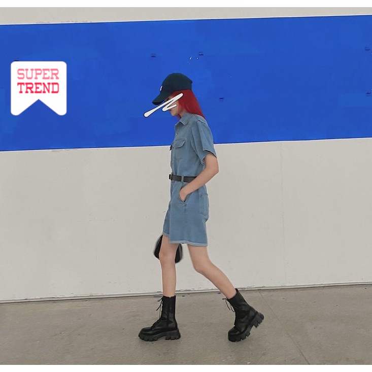 Giày Bốt Martin Đế Dày Phong Cách Retro Dễ Phối Đồ Hợp Thời Trang