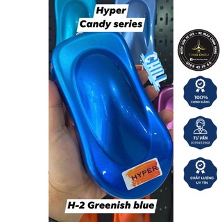 Nước sơn xe máy pha sẵn chính hãng - Màu xanh dương candy - H-2