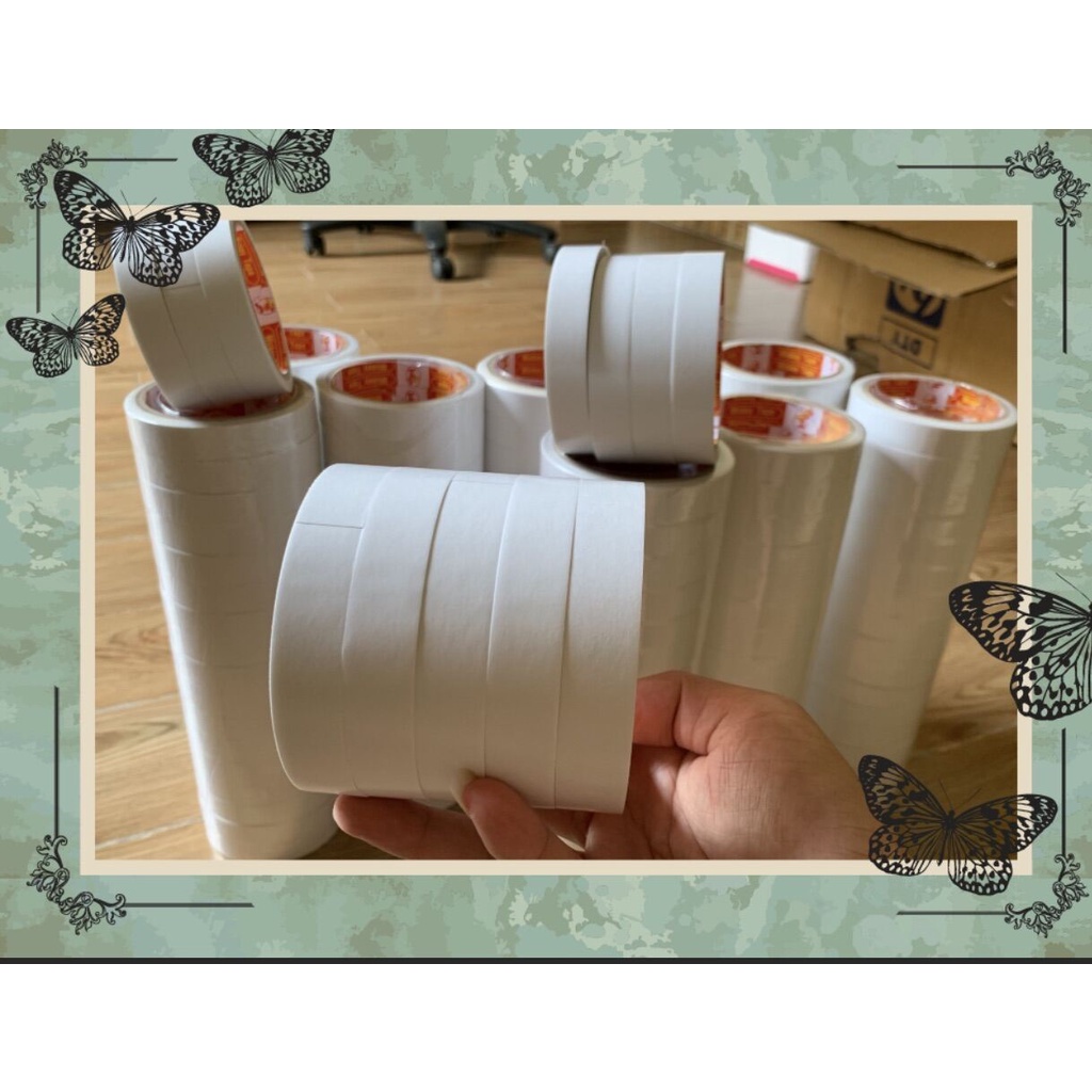 Sale45%  Băng keo 2 mặt siêu dai siêu dính siêu rẻ khổ 5cm x2cm x1cm x 10m