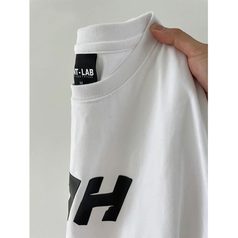 Áo Thun 100% Cotton Tay Ngắn Dáng Rộng Phong Cách Hong Kong Thời Trang Mùa Hè Cho Nam Và Nữ