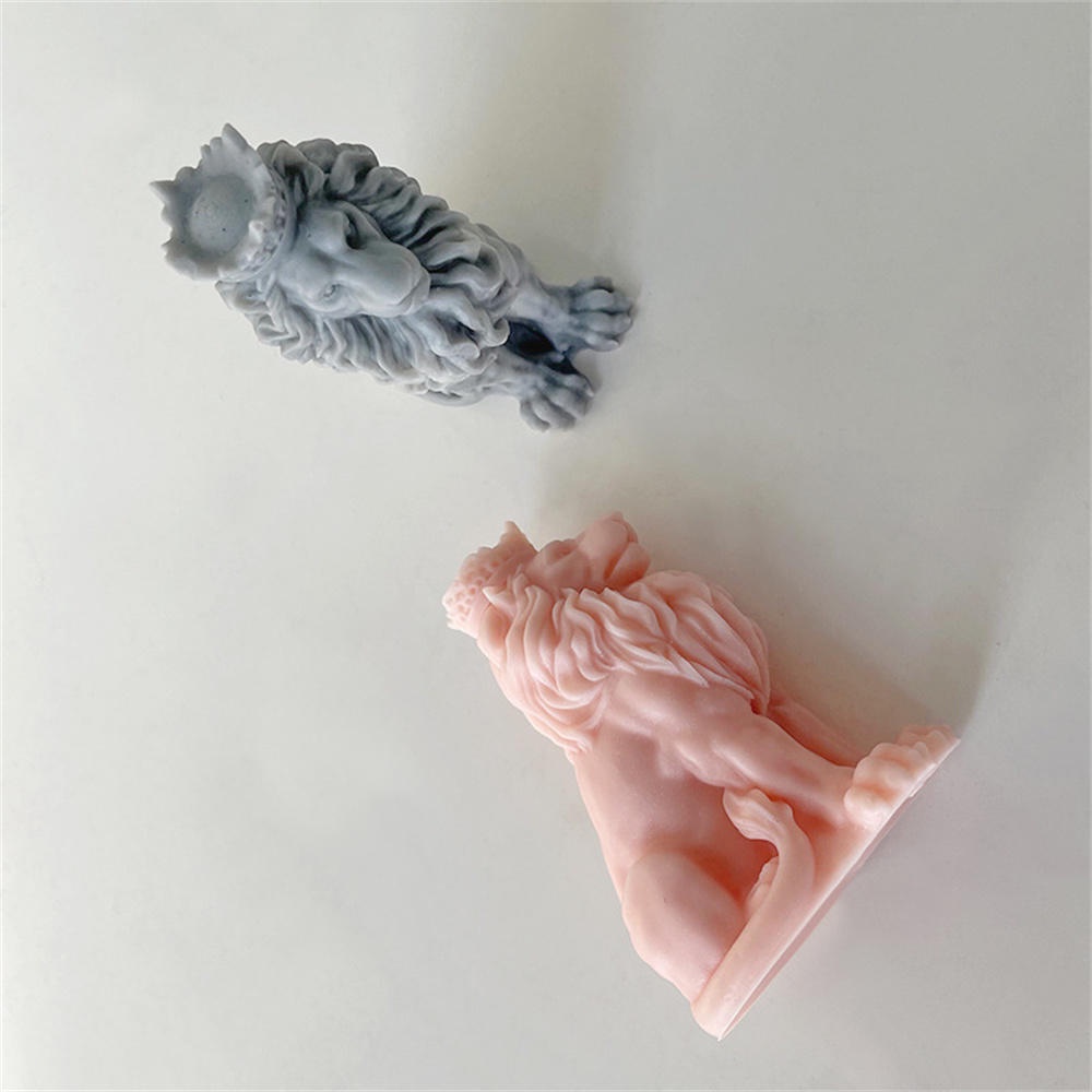 Khuôn Silicone Làm Nến / Xà Phòng Hình Vua Sư Tử 3D DIY