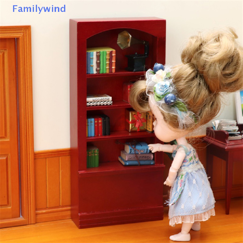 Mô Hình Kệ Sách 1: 12 Dùng Để Trang Trí Nhà Búp Bê