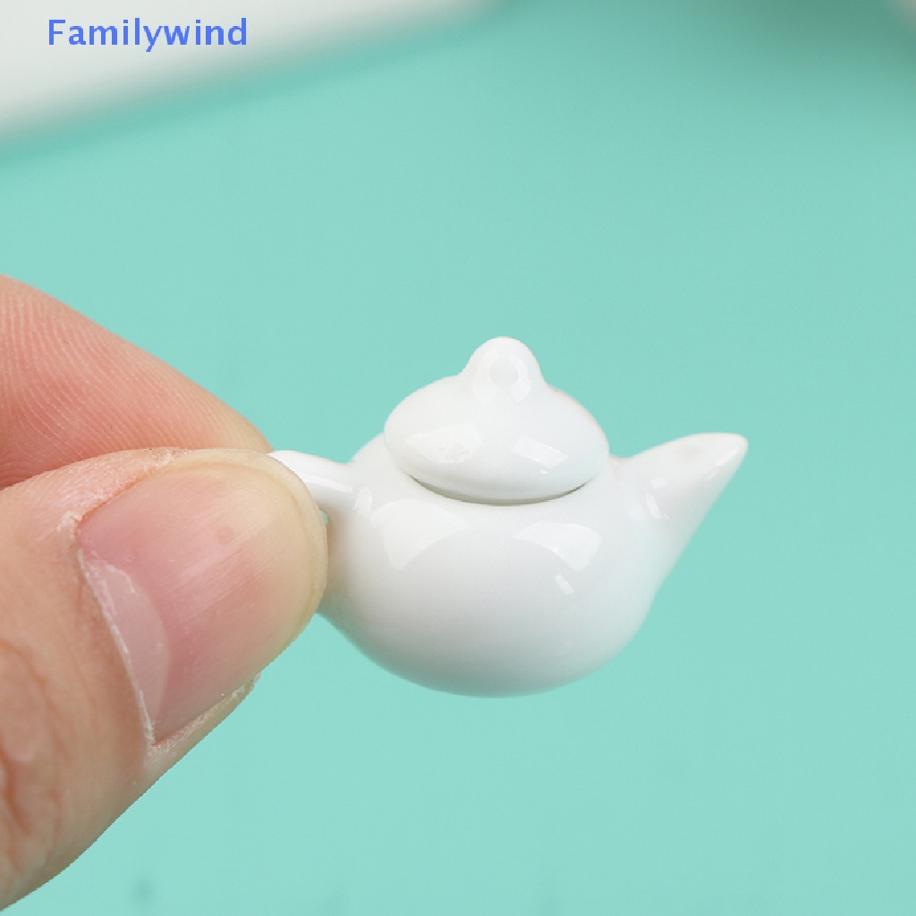 1 Ấm Trà Bằng Gốm 1: 12 Trang Trí Nhà Búp Bê