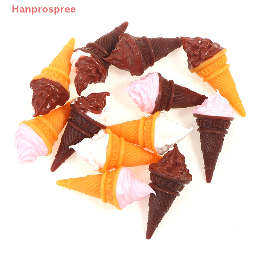 Set 2 Cây Kem Mini Trang Trí Nhà Búp Bê Tỉ Lệ 1: 12