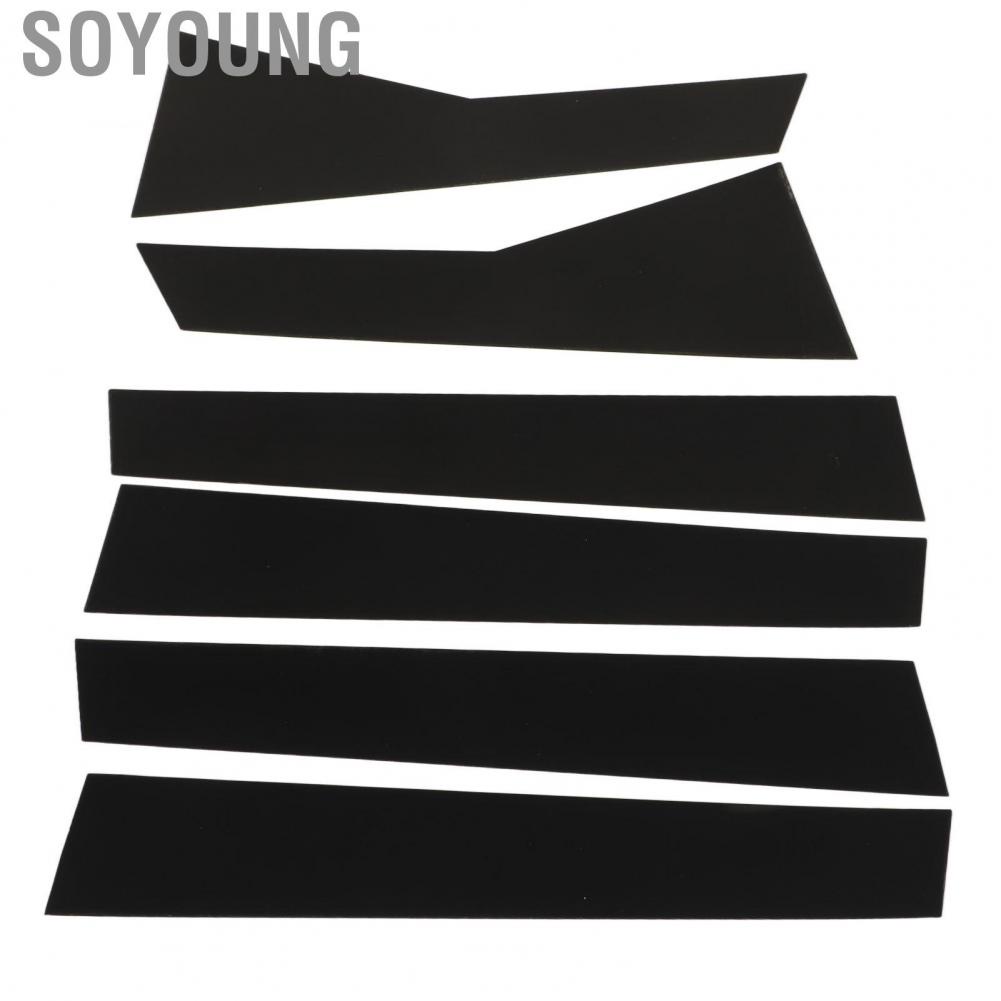 Soyoung Door Window Pillar Post Cover  Durable PC Plastic Easy Installation Trim Lightweight for CRV 2012‑2016
