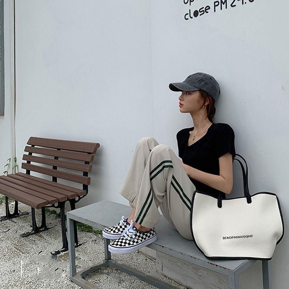 FALLFORBEAUTY Túi Xách Vải Canvas Đựng Đồ Đa Năng Tiện Dụng