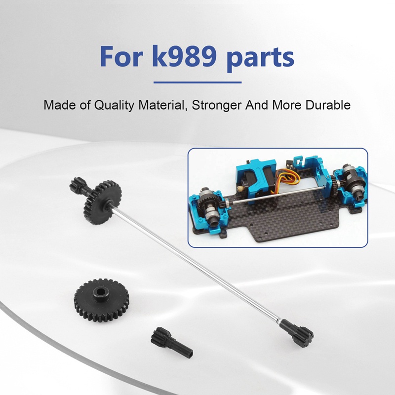 Trục Truyền Động Bánh Răng Giảm Tốc Bằng Thép Cho Wltoys 284131 Phụ Kiện Nâng Cấp Cho Xe Hơi Điều Khiển Từ Xa K969 K989 P929 1 / 2