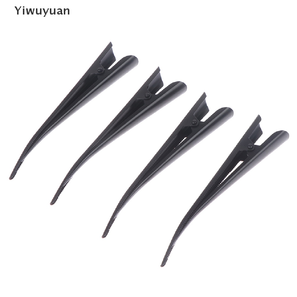 Bộ 4 Kẹp Tóc Mỏ Vịt Dài 12.5cm Bằng Kim Loại Màu Đen