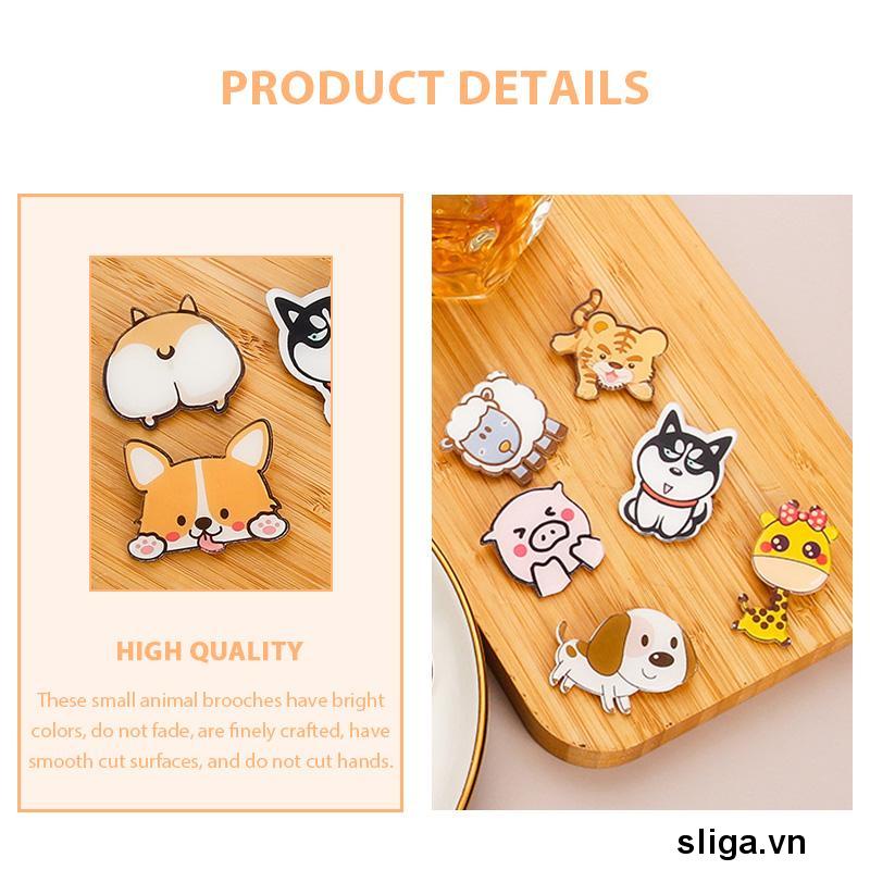 💌Ghim Cài Áo Hình Động Vật Hoạt Hình Dễ Thương Sáng Tạo