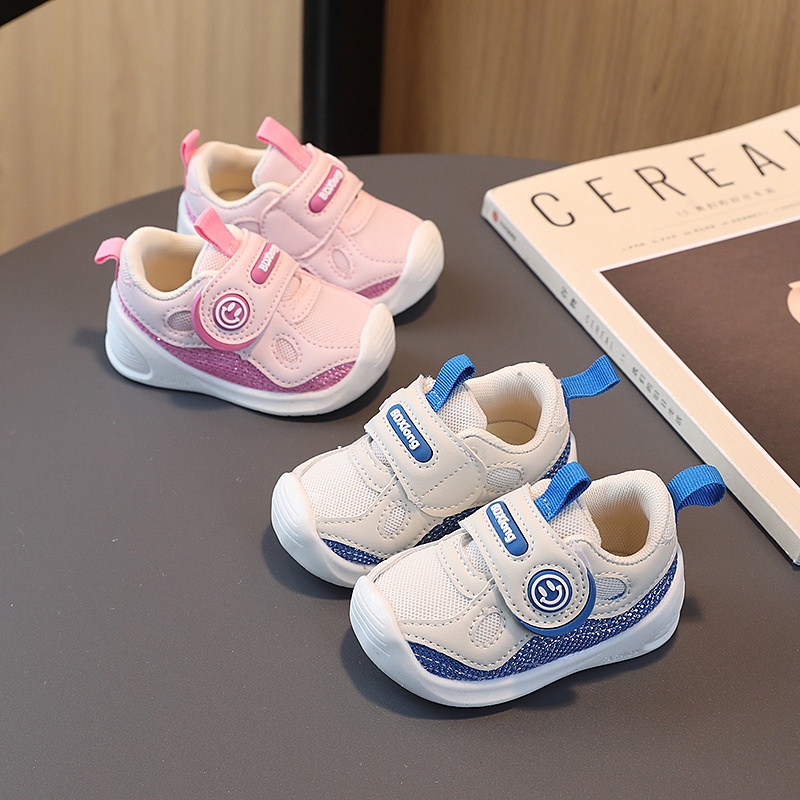 Giày Thể Thao Đế Mềm Thoáng Khí Cho Bé 0-3 Tuổi