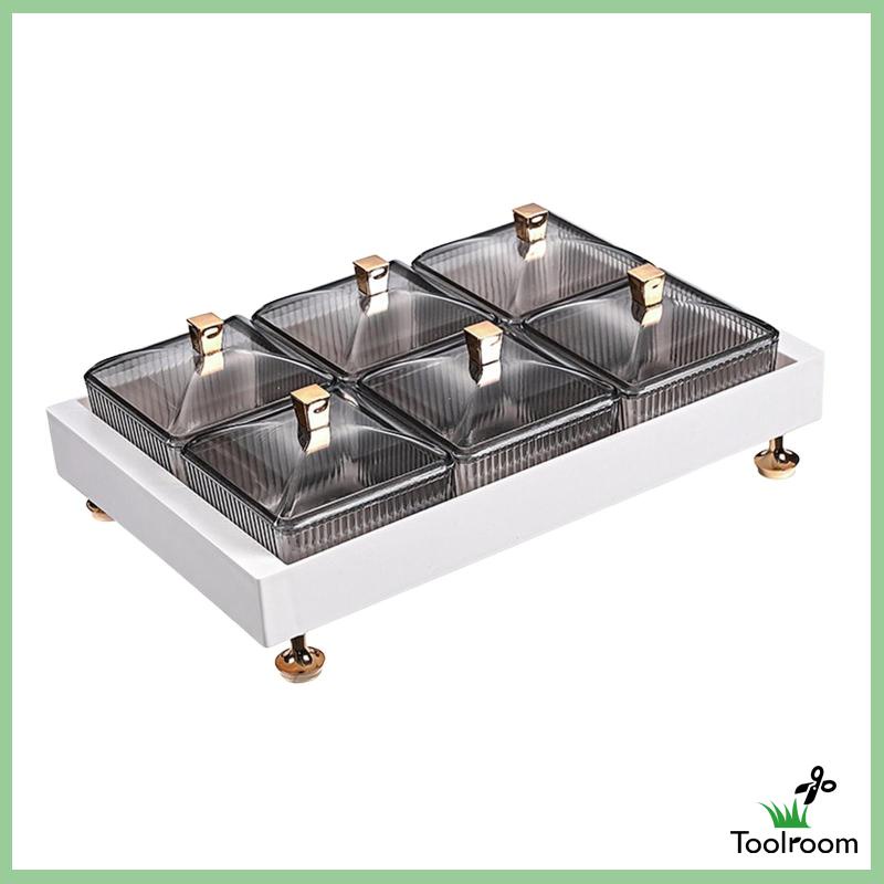 Khay Đựng Trái Cây / Thức Ăn Vặt Có Nắp Đậy Kiểu Bắc Âu Trang Trí Phòng Khách