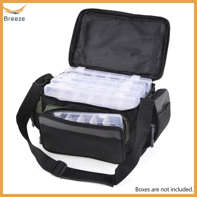 Túi Đựng Dụng Cụ Câu Cá Đa Năng Sức Chứa Lớn 2 Màu Bằng Vải Oxford