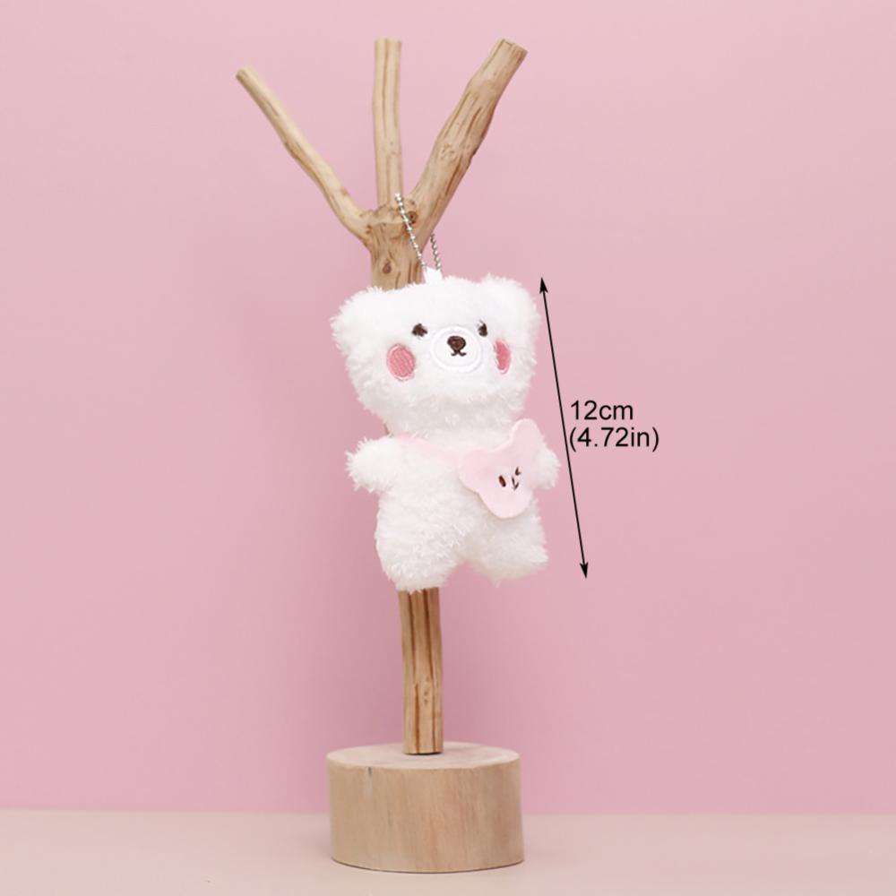 Móc Khóa Hình Cặp Đôi Thú Nhồi Bông Hoạt Hình DGA1