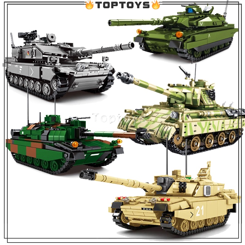 Khối Lắp Ráp Xe Tăng Chiến Tranh Sinh Tồn m1a2 leopard weasel Sư Tử Sắt Quà Tặng Cho Bé Trai