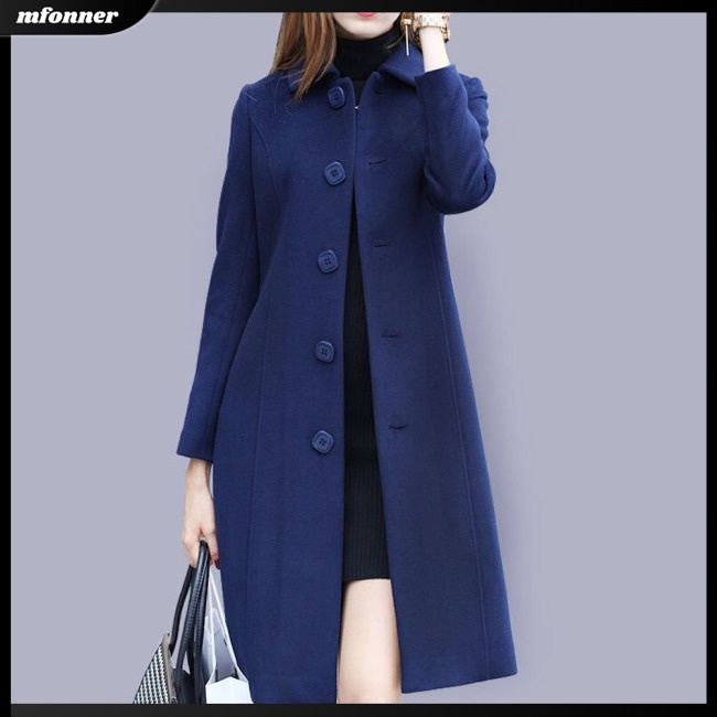 Áo Khoác Tay Dài Ôm Dáng Màu Sắc Đơn Giản Thoải Mái Cho Nữ