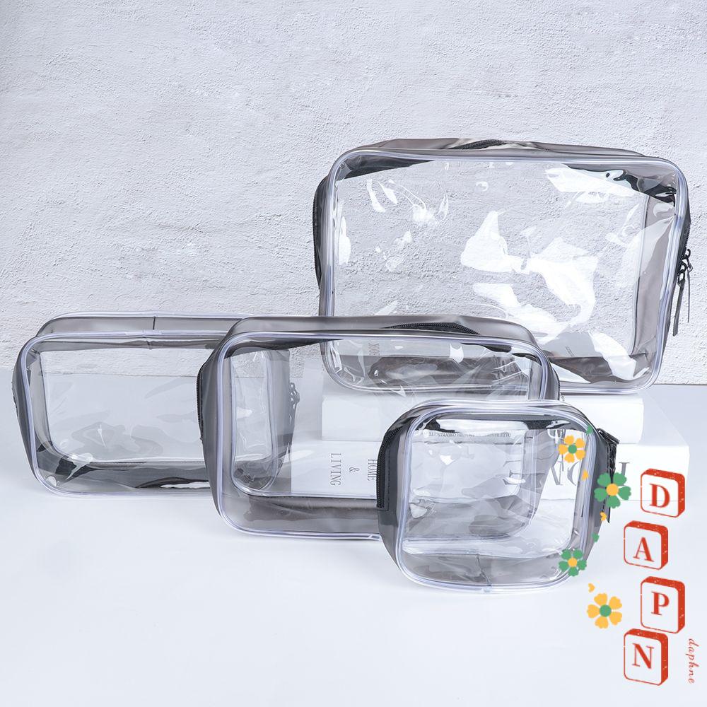 Daphs Túi Đựng Mỹ Phẩm Trong Suốt Chống Thấm Nước Có Khóa Kéo Tiện Dụng Mang Đi Du
