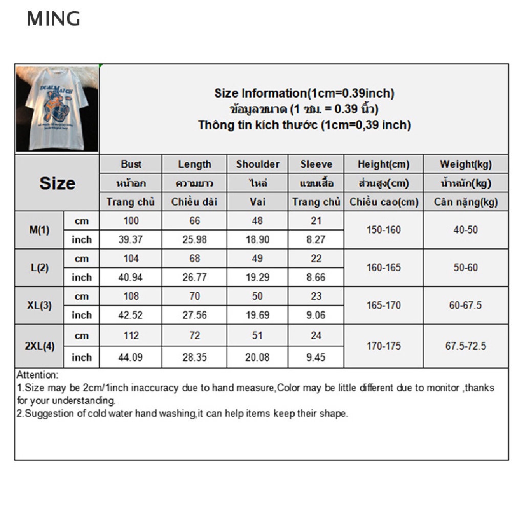 Áo Thun Tay Ngắn Cổ Tròn Dáng Rộng In Hình Gấu Kiểu Retro Mỹ Xinh Xắn Cho Nữ
