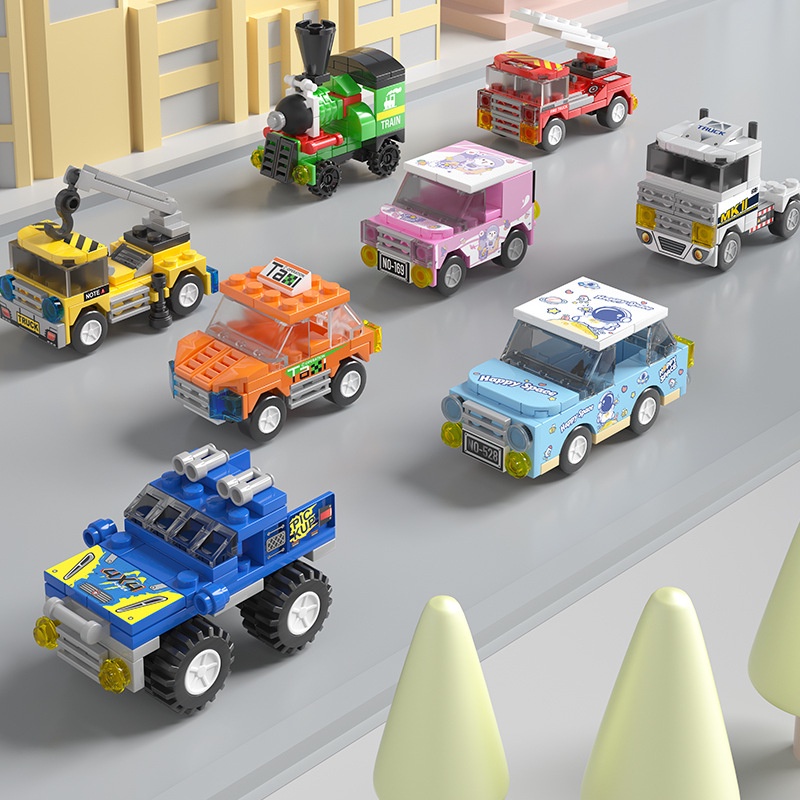 Bộ Đồ Chơi Lắp Ráp Lego Xe Hơi Địa Hình & Xe Cứu Hỏa Thú Vị Cho Bé