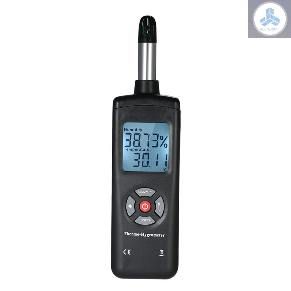 Digital LCD Thermo-Hygrometer Thermometer Hygrometer Temperature & Humidity Meter Psychrometer Wet Bulb Dew Point Temperature Detector