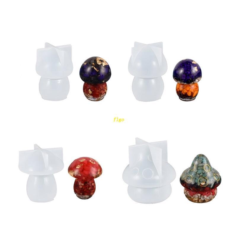 Bộ 4 Khuôn Silicon Hình Nấm Dễ Thương Dùng Làm Xà Phòng DIY