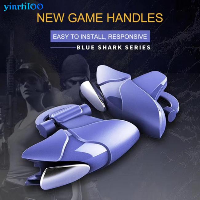 Set 2 Kẹp Hỗ Trợ Điều Khiển Chơi Game Bắn Súng L1 R1 Bằng Kim Loại Gắn Điện Thoại Di Động