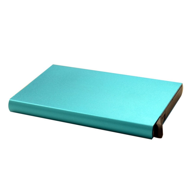 Ví Đựng Thẻ Tín Dụng / Danh Thiếp Bằng Kim Loại Nhôm Mỏng Chống Trộm Cho Nam Và Nữ