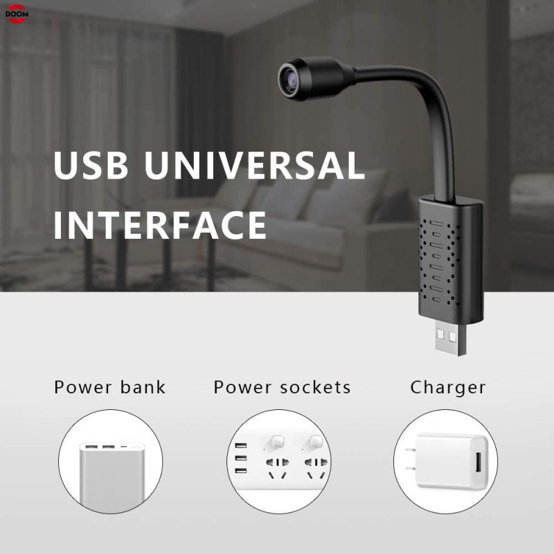Camera Wifi An Ninh Gia Đình Không Dây Ip Nhỏ Gọn Độ Nét Cao Có Giám Sát Từ Xa Phát Hiện Chuyển Động Cho Ios/Android [Cam Kết]