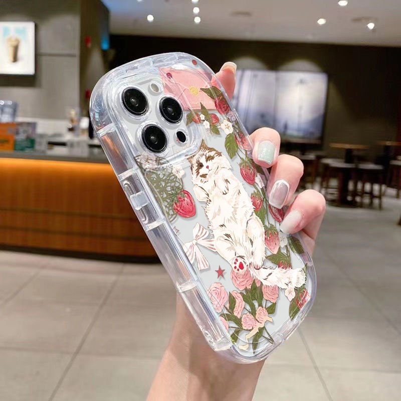 ✅Ốp Điện Thoại Mềm Trong Suốt Chống Sốc In Hình Mèo Cho Iphone 12 14 / xs7 promax13 11 / xr8p / LCGT