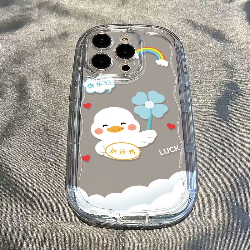 ✅Ốp Điện Thoại Tpu Dẻo Trong Suốt In Hình Vịt Trắng Nhỏ Chống Sốc Cho iPhone141311Ốp Điện Thoại Xinh Xắn Dành Cho Iphone xr7 12xs 8p promax