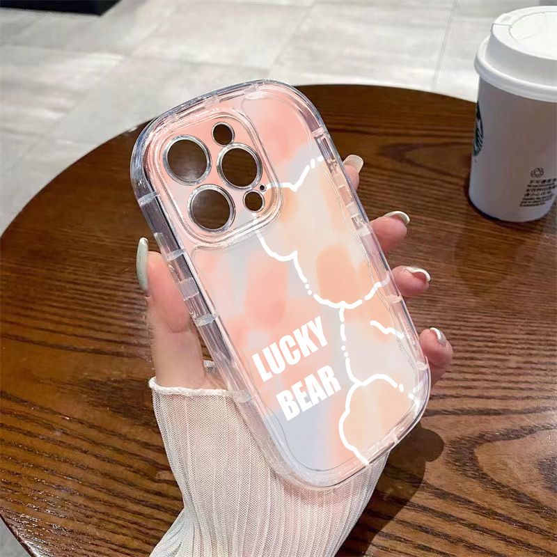 ✅Ốp Điện Thoại Mềm Trong Suốt Chống Sốc In Hình Gấu Cho Iphone 11 / 12 7 xs XrPromax 8P 1413 3GBP