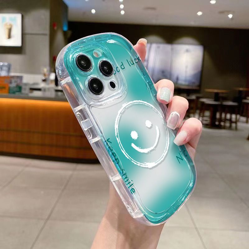 ✅Ốp Điện Thoại Mềm Trong Suốt Hình Mặt Cười Chống Sốc Cho Iphone 7iPhone14 / 128pxs 13 / xr11promax / Apple H8XX