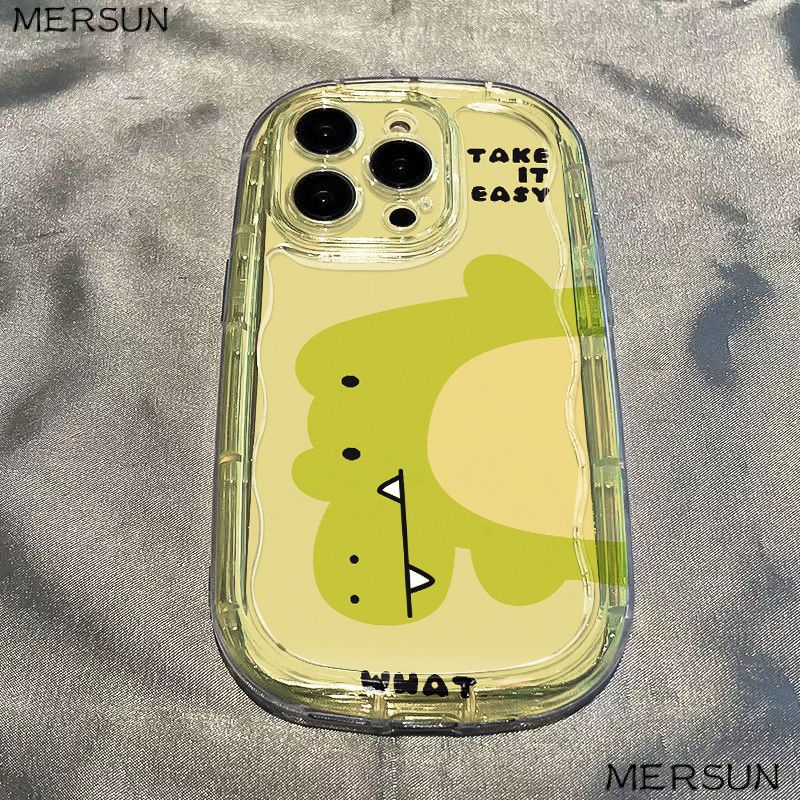 ✅Ốp Điện Thoại Mềm Trong Suốt Chống Sốc In Hình Khủng Long Xanh Lá Cho Iphone 11xrxs 128p7 / Promax 1413 / GNAV