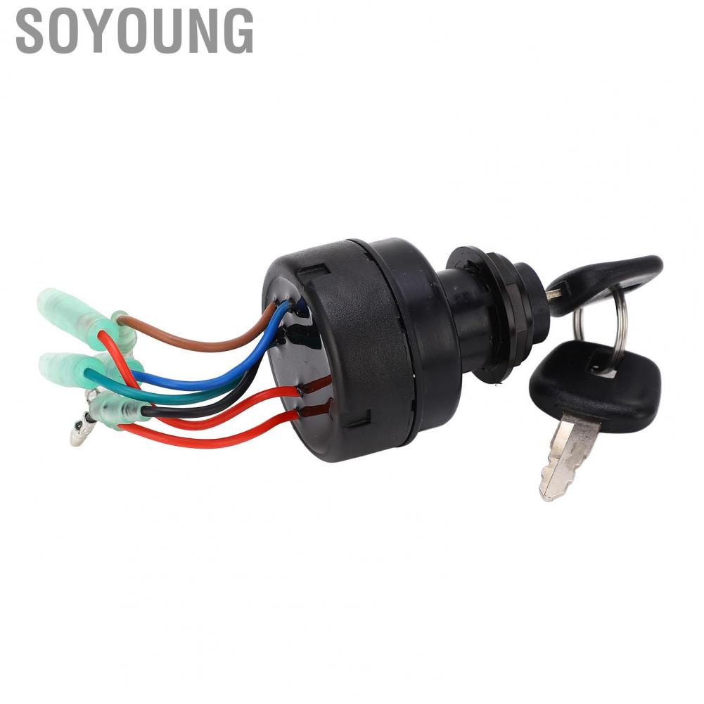 Soyoung Control Box Ignition Switch  Robust Construction Responsive Exquisite Boat Key Set 353‑76020‑3 Strong for Tohatsu RC5A