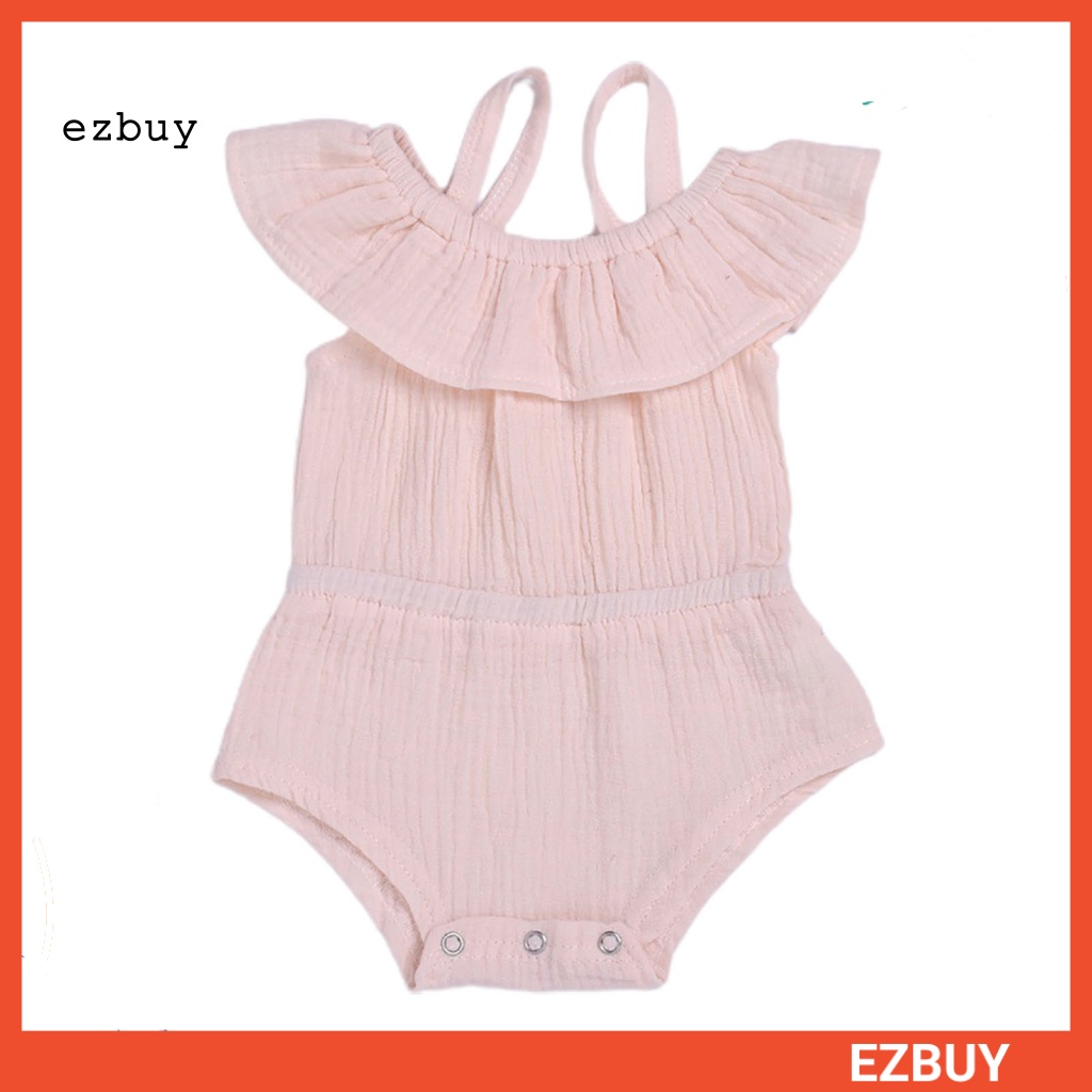 Bộ Áo Liền Quần Hai Dây Bằng Vải Cotton Thân Thiện Với Da Thời Trang Mùa Hè Dành Cho Bé