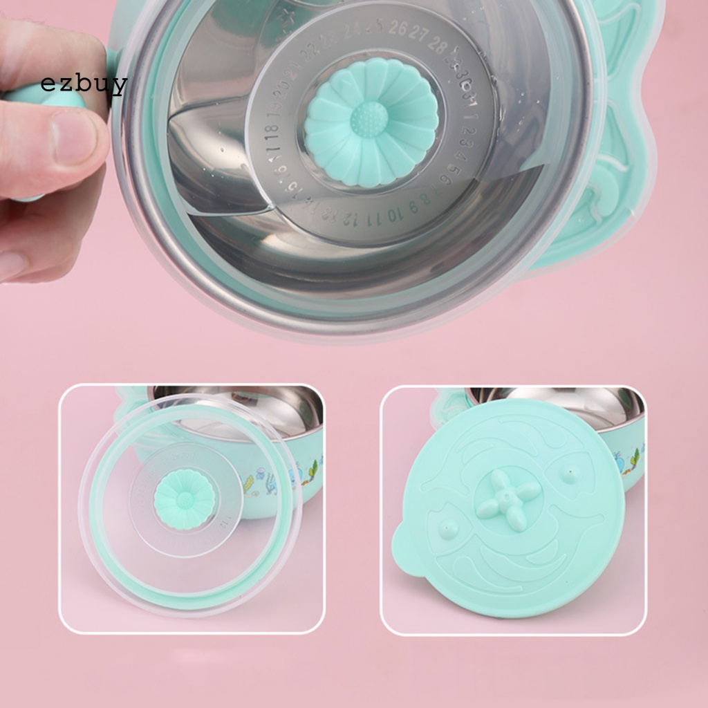 Bát Ăn Dặm Bằng Thép Không Gỉ Có Tay Cầm Tiện Dụng Cho Bé