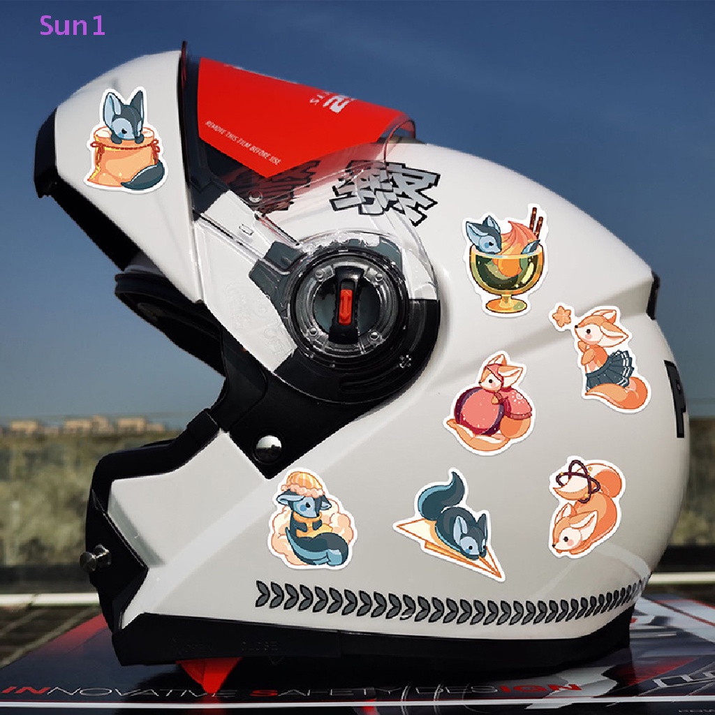 Set 50 Nhãn Dán Hoạt Hình Graffiti Trang Trí Xe Hơi / Laptop / Vali Độc Đáo