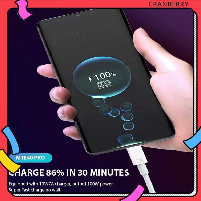 Dây Cáp Sạc Nhanh USB 7A 100W Type C Cho Huawei Mate 40 30 Xiaomi Samsung-CY