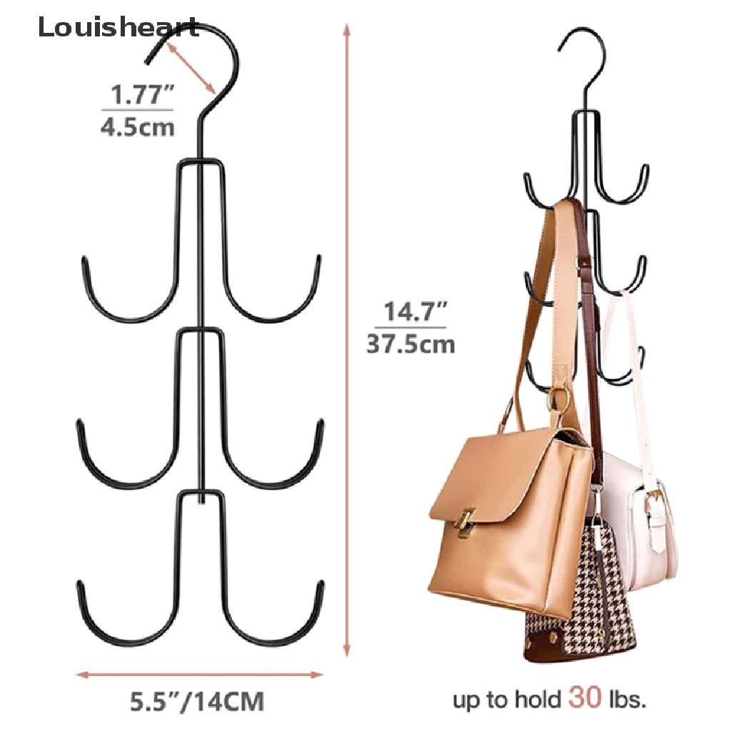 Móc Treo Túi Xách Bằng Kim Loại Tiết Kiệm Không Gian Tiện Dụng
