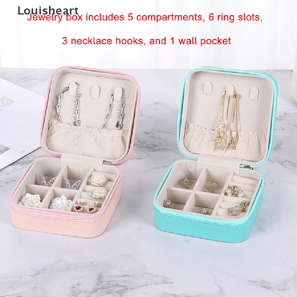 1 Hộp Đựng Trang Sức Có Khóa Kéo Tiện Lợi